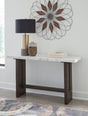 Burkhaus White/dark Brown Sofa Table - Ella Furniture