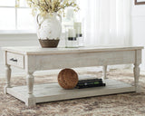 Shawnalore Whitewash Coffee Table - Ella Furniture