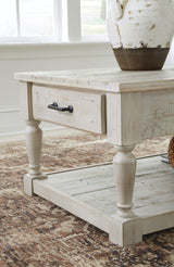 Shawnalore Whitewash Coffee Table - Ella Furniture