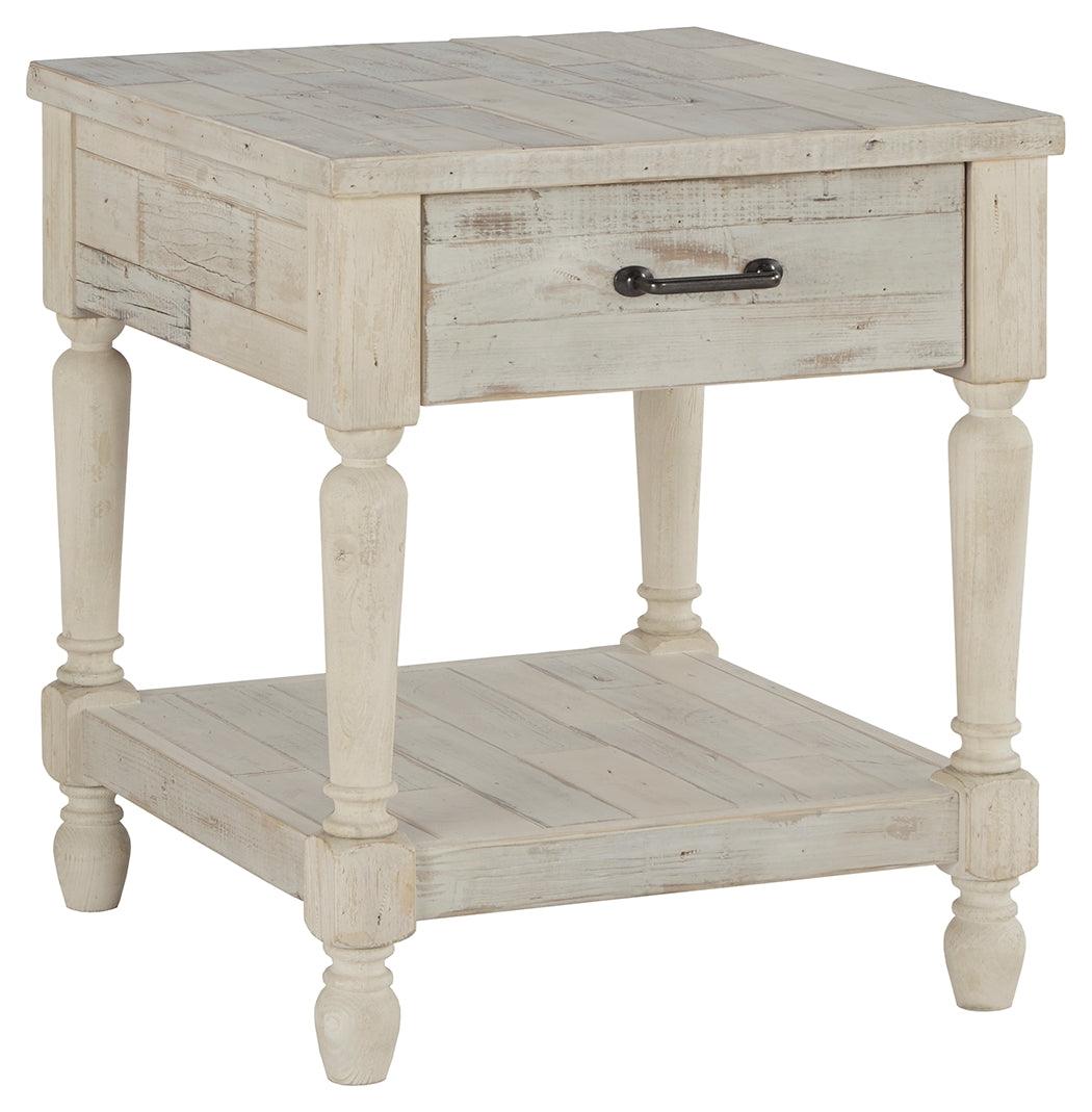 Shawnalore Whitewash End Table - Ella Furniture