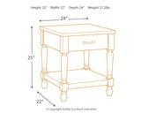 Shawnalore Whitewash End Table - Ella Furniture