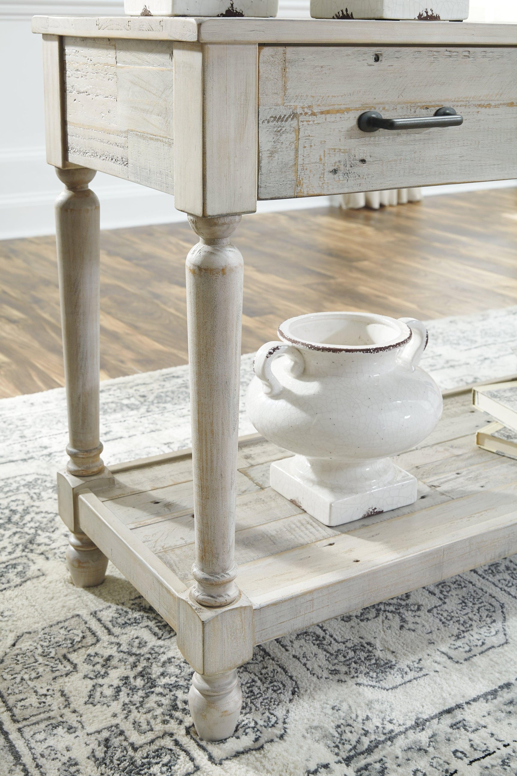 Shawnalore Whitewash Sofa/console Table - Ella Furniture