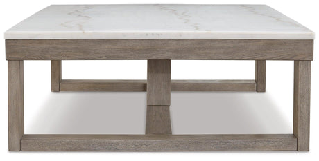 Loyaska Brown/ivory Coffee Table - Ella Furniture
