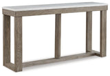 Loyaska Brown/ivory Sofa Table - Ella Furniture