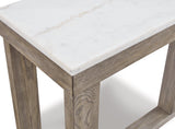 Loyaska Brown/ivory Sofa Table - Ella Furniture
