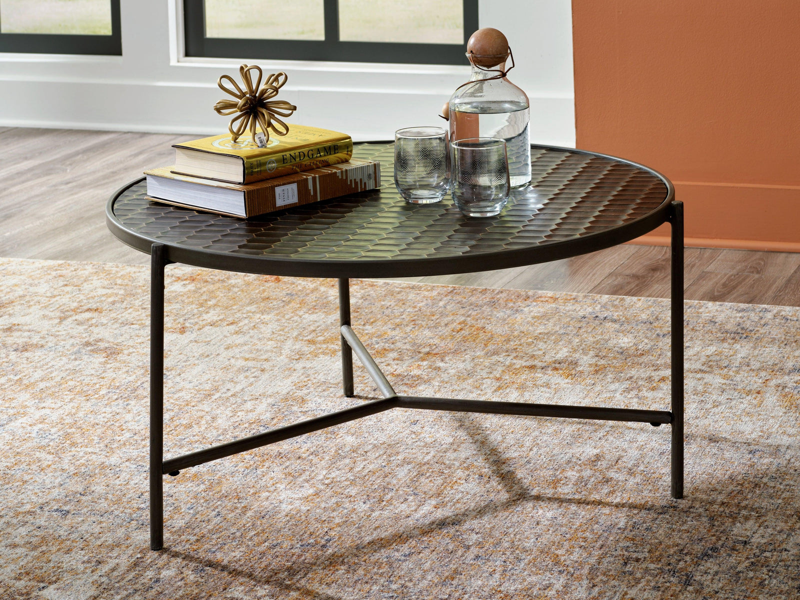 Doraley Brown/Gray Coffee Table - Ella Furniture