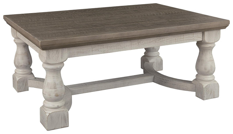 Havalance Gray/white Coffee Table - Ella Furniture