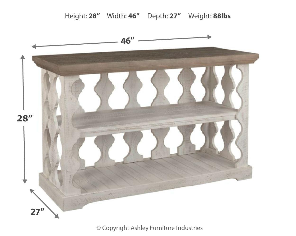 Havalance Gray/white Sofa/console Table - Ella Furniture