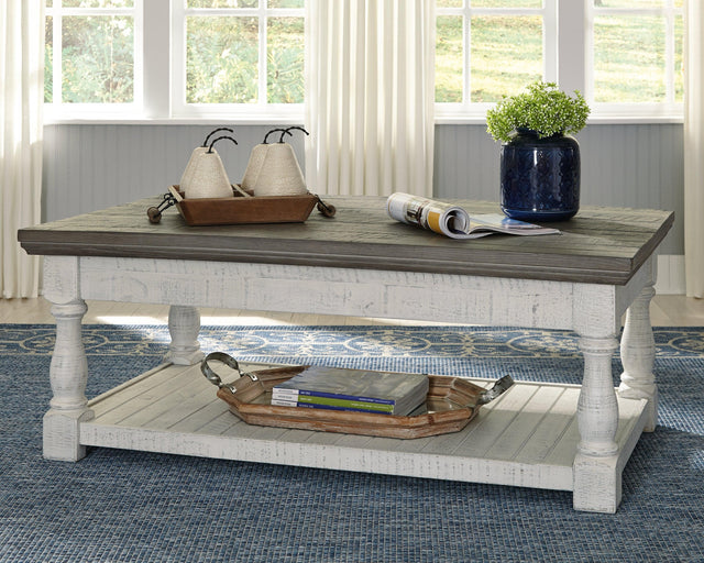 Havalance Gray/white Lift-top Coffee Table - Ella Furniture