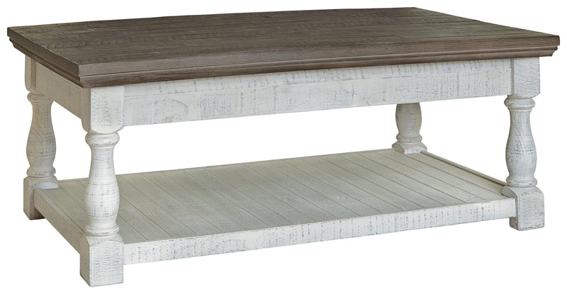 Havalance Gray/white Lift-top Coffee Table - Ella Furniture