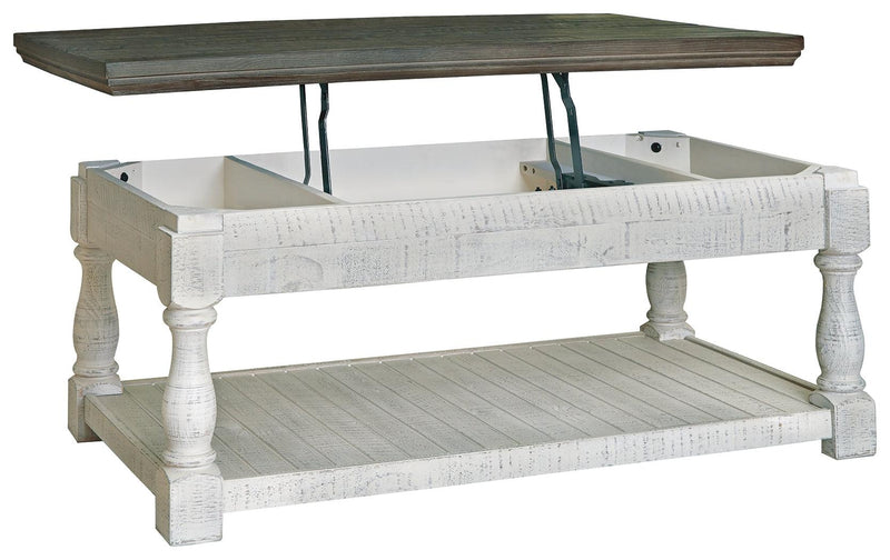 Havalance Gray/white Lift-top Coffee Table - Ella Furniture