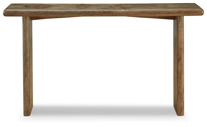 Lawland Light Brown Sofa Table - Ella Furniture