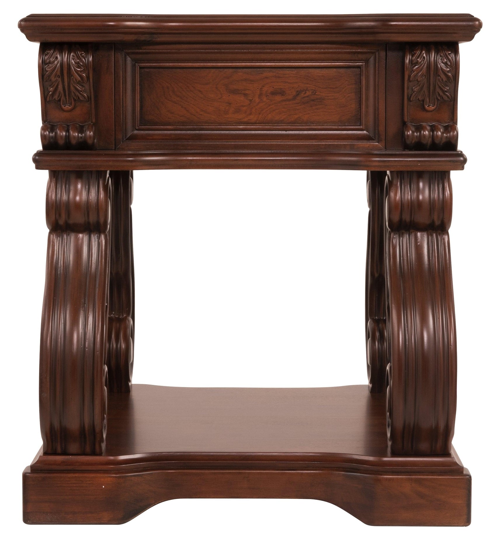 Alymere Rustic Brown End Table - Ella Furniture