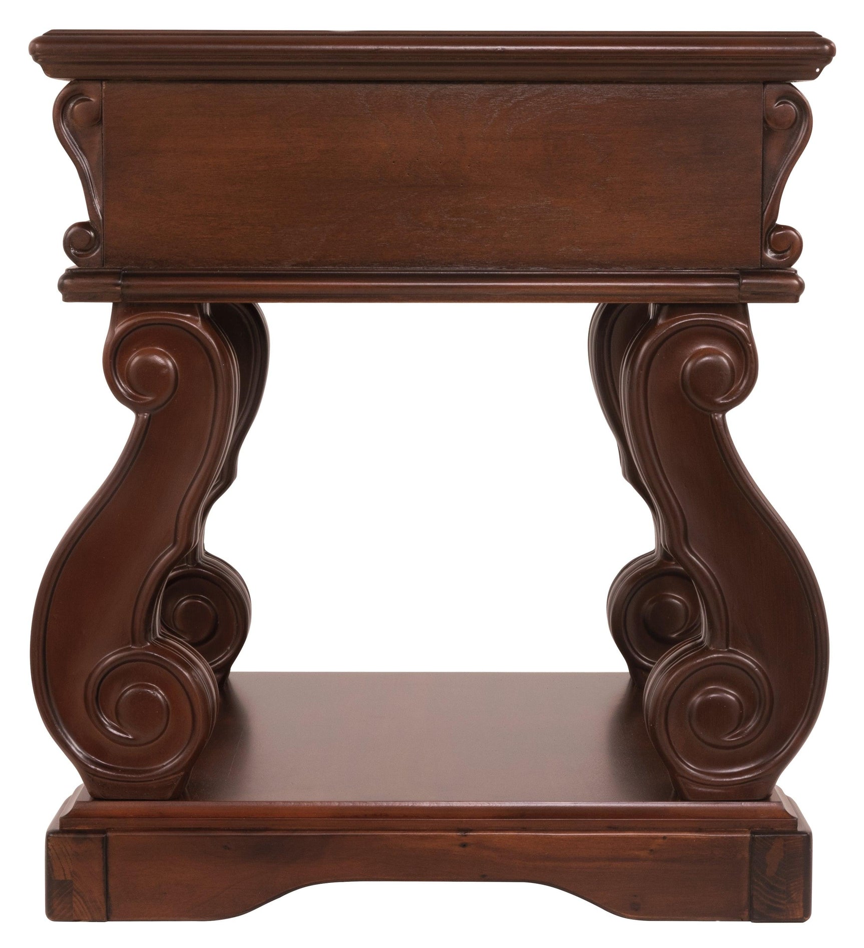 Alymere Rustic Brown End Table - Ella Furniture