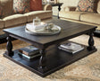 Mallacar Black Coffee Table - Ella Furniture