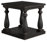 Mallacar Black End Table - Ella Furniture