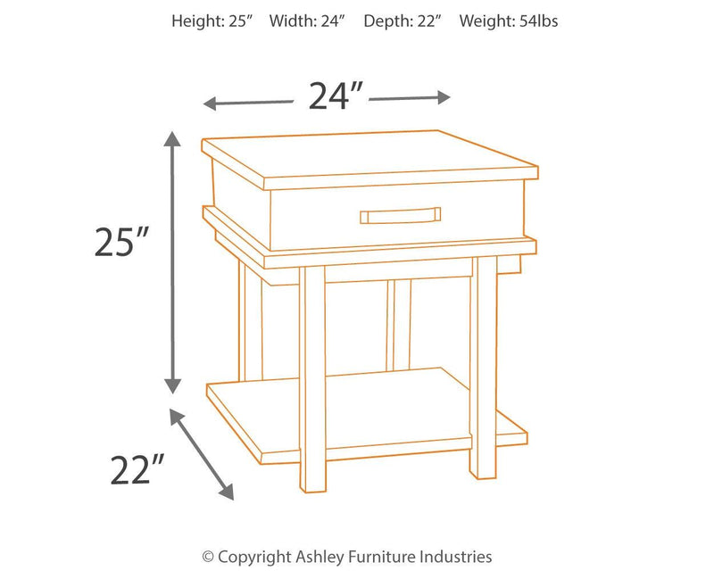 Stanah Two-tone End Table