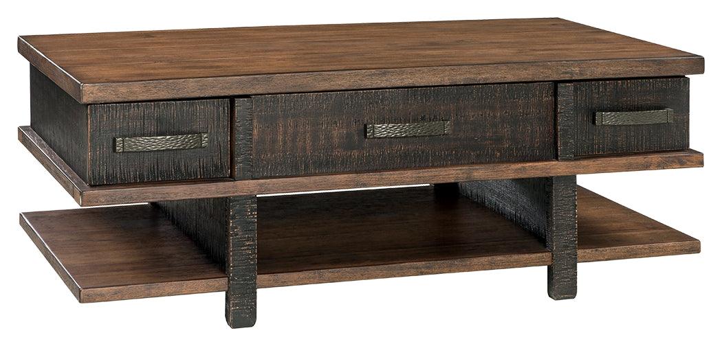 Stanah Two-tone Coffee Table With Lift Top - Ella Furniture