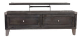 Todoe Dark Gray Coffee Table With Lift Top - Ella Furniture