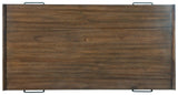 Calmoni Brown Coffee Table - Ella Furniture