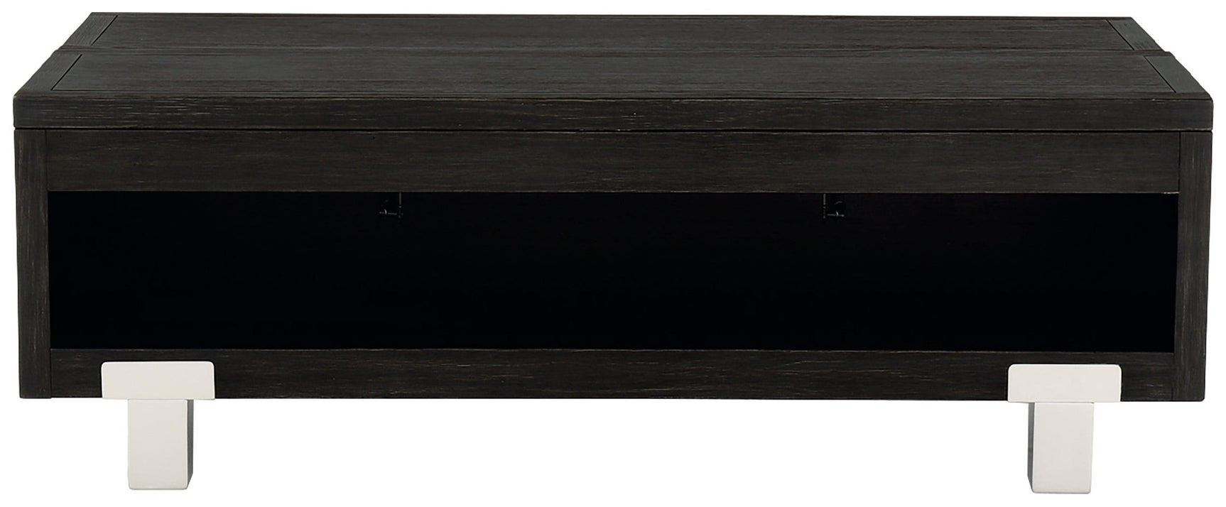 Chisago Black/silver Lift-top Coffee Table - Ella Furniture