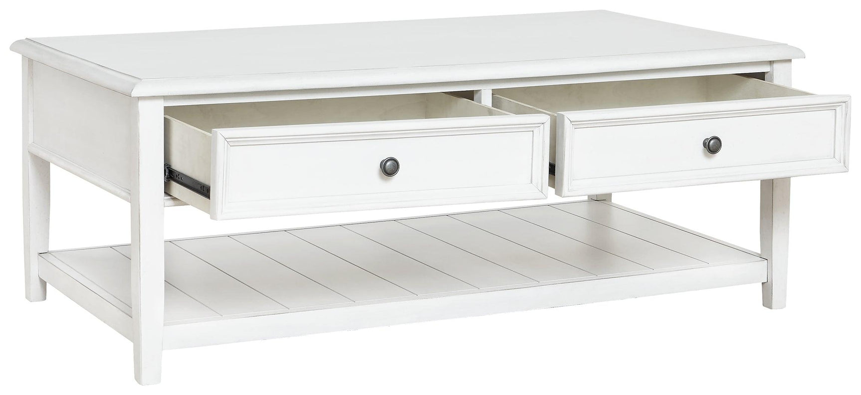 Kanwyn Whitewash Coffee Table - Ella Furniture