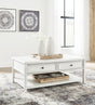 Kanwyn Whitewash Coffee Table - Ella Furniture