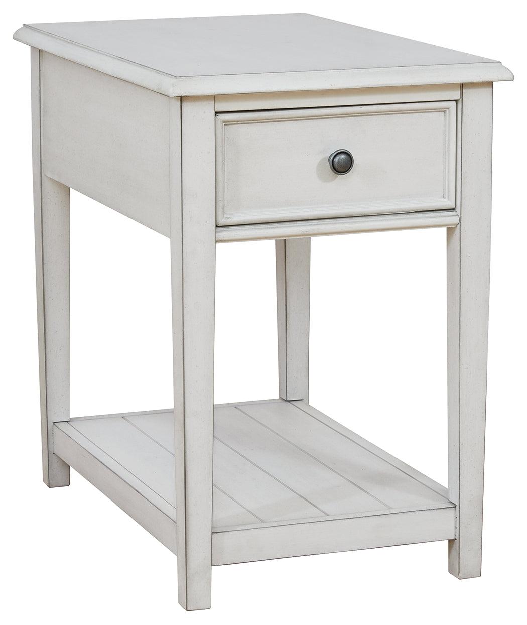 Kanwyn Whitewash End Table - Ella Furniture