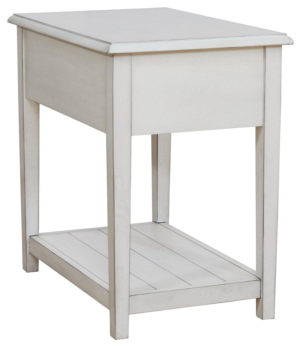 Kanwyn Whitewash End Table - Ella Furniture