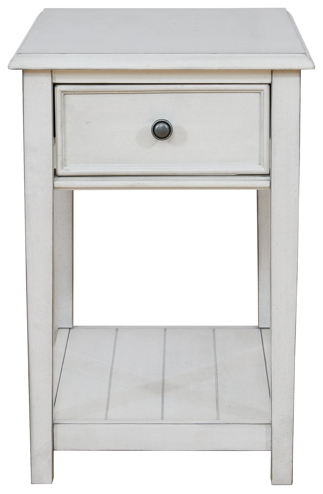 Kanwyn Whitewash End Table - Ella Furniture