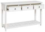 Kanwyn Whitewash Sofa Table - Ella Furniture