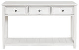 Kanwyn Whitewash Sofa Table - Ella Furniture