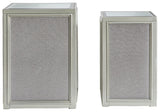 Traleena Silver Finish Nesting End Table (Set Of 2) - Ella Furniture