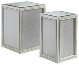 Traleena Silver Finish Nesting End Table (Set Of 2) - Ella Furniture