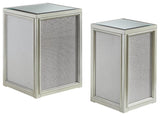 Traleena Silver Finish Nesting End Table (Set Of 2) - Ella Furniture