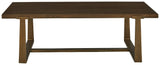 Balintmore Brown/gold Finish Coffee Table - Ella Furniture