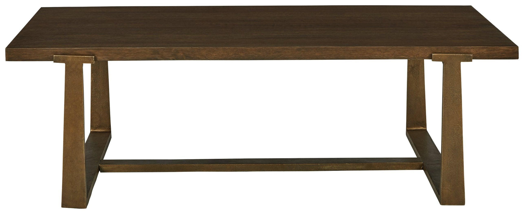 Balintmore Brown/gold Finish Coffee Table - Ella Furniture