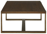 Balintmore Brown/gold Finish Coffee Table - Ella Furniture