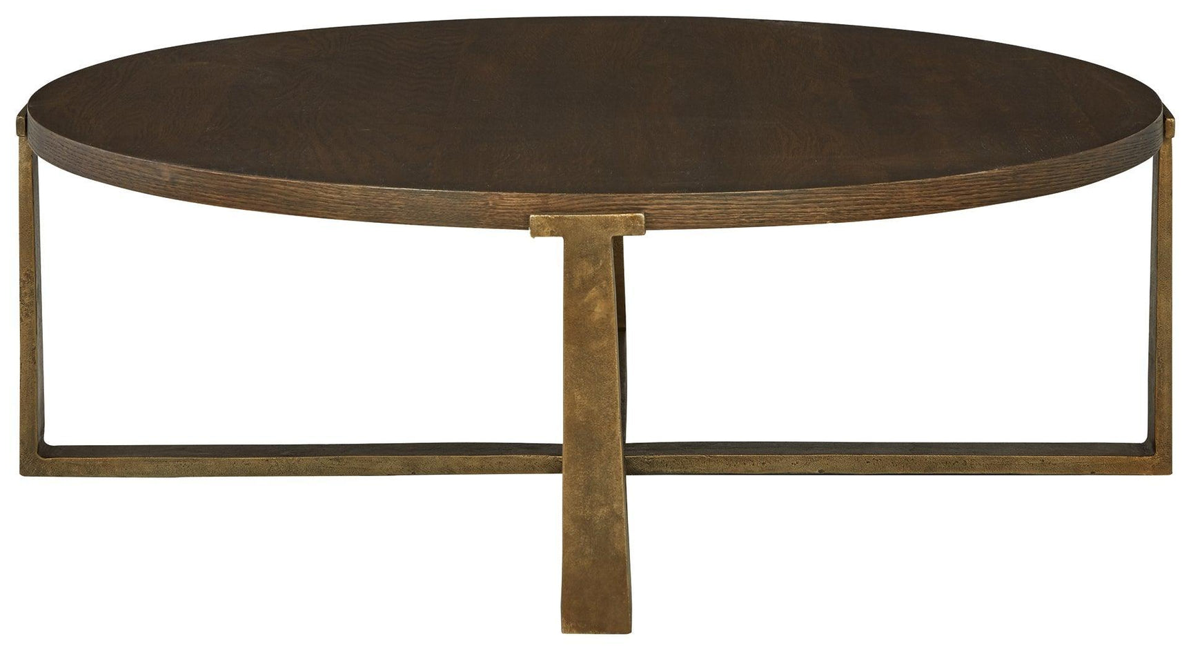 Balintmore Brown/gold Finish Coffee Table - Ella Furniture