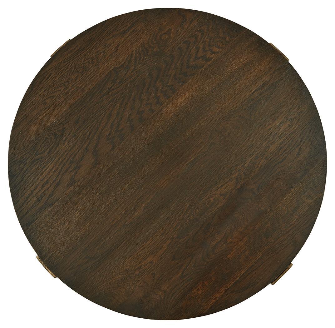 Balintmore Brown/gold Finish Coffee Table - Ella Furniture