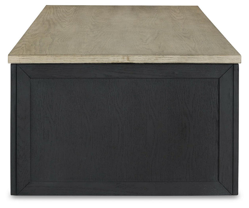 Foyland Black/brown Lift-top Coffee Table - Ella Furniture