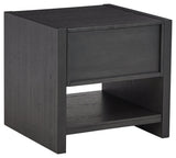 Foyland Black End Table - Ella Furniture