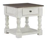 Havalance White/Gray Coffee Table With 2 End Tables - Ella Furniture