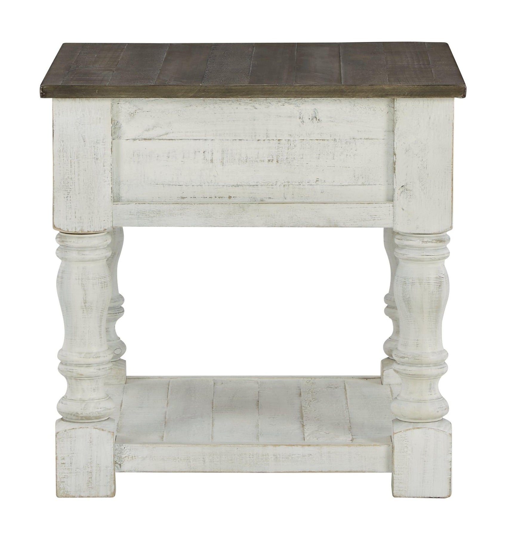 Havalance White/Gray End Table - Ella Furniture