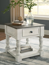 Havalance White/Gray End Table - Ella Furniture