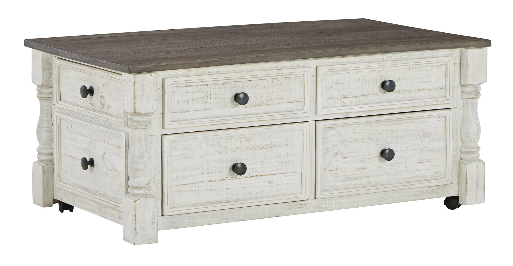 Havalance White/Gray Lift-top Coffee Table - Ella Furniture