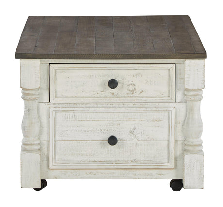 Havalance White/Gray Coffee Table With 2 End Tables - Ella Furniture