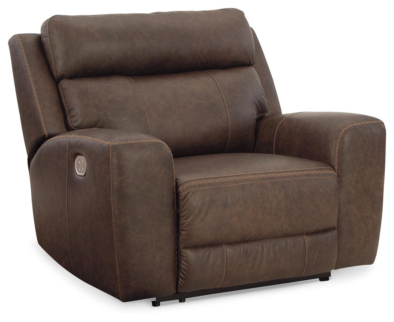 Roman Umber Power Recliner - Ella Furniture