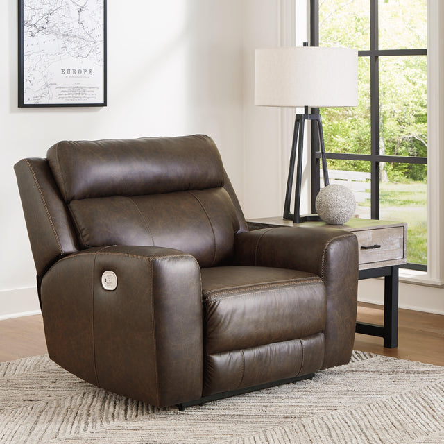 Roman Umber Power Recliner - Ella Furniture