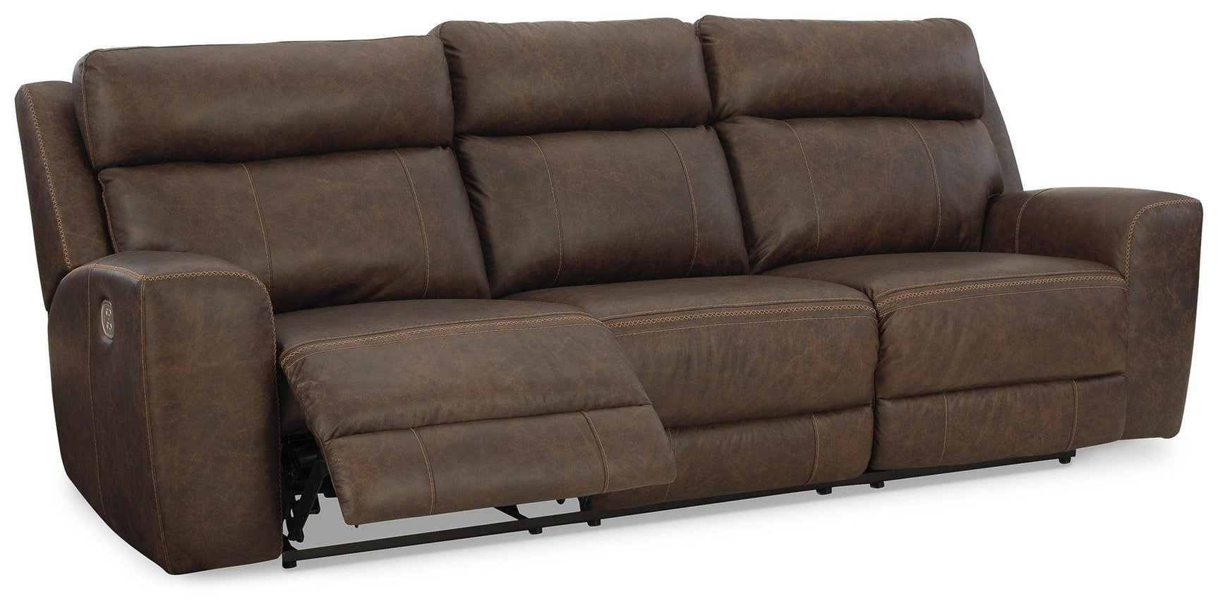 Roman Umber Power Reclining Sofa - Ella Furniture